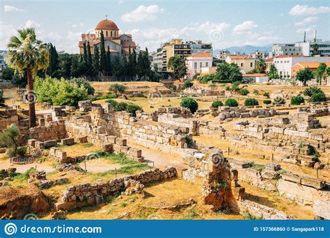 Kerameikos Cemetery Ancient Ruins In Athens Greece Stock Photo Image