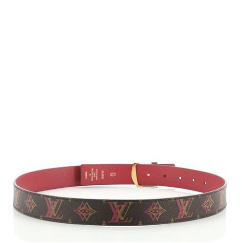 Louis Vuitton Lv Initiales Reversible Belt Rainbow Monogram And Leather