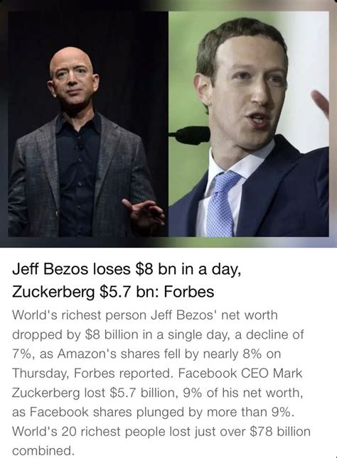 Jeff Bezos And Mark Zuckerberg Lost 137 Bn Bezos Jeff Bezos
