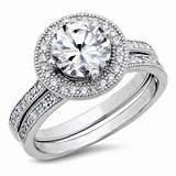 Silver And Diamond Engagement Rings Images
