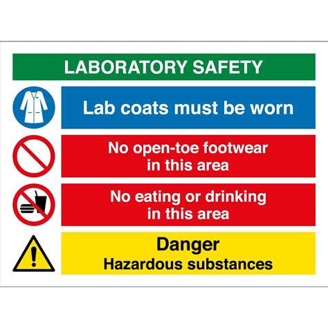 Laboratory Safety Sign From Signs UK