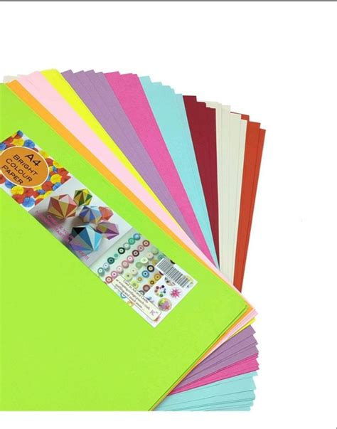 A4 Bright Colour Paper For Stationery 100 At Rs 75pack In Mumbai