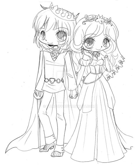 Chibi Couple Commission Sketch By Yampuff On Deviantart