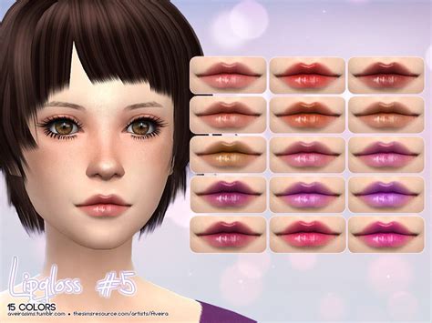 Lipgloss 5 The Sims 4 Catalog