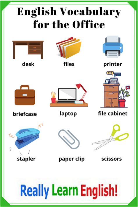 To be honest, there is no fault in that. English Vocabulary for the Office