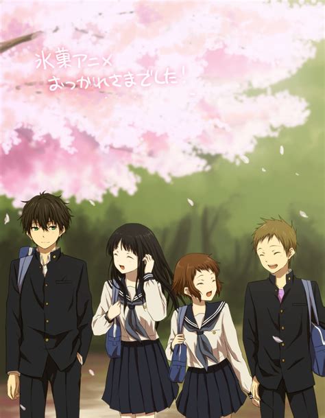 Oreki houtarou is a character from hyouka. Hyouka's Oreki Houtarou, Chitanda Eru, Ibara Mayaka, and ...