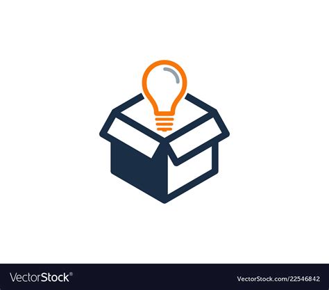 Idea Box Logo Icon Design Royalty Free Vector Image