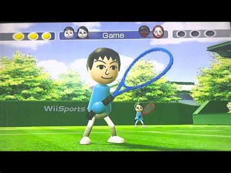 Wii Sports Tennis Me My Sister Vs Elisa And Sarah The Green Court Youtube