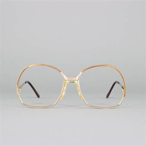 1980s vintage oversized 80s eyeglasses brown eyeglass frame deadstock eyewear gigi