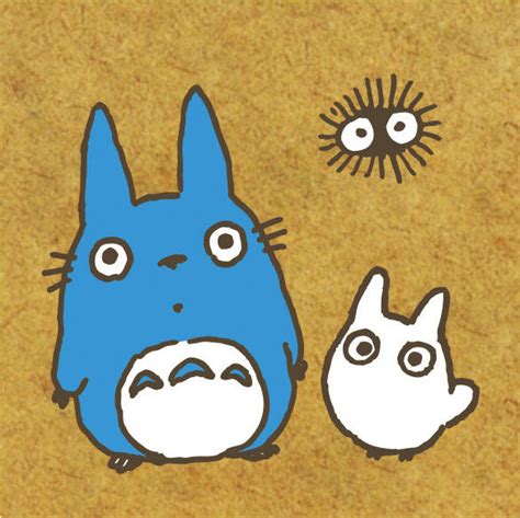 My Neighbor Totoro Mini Stamp Mid Totoro And Small Totoro