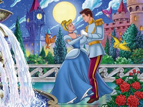 Walt Disney Couple Princess Cinderella And Prince Charming