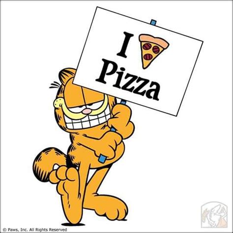 Garfield Garfield And Odie Garfield Cartoon Pizza Funny