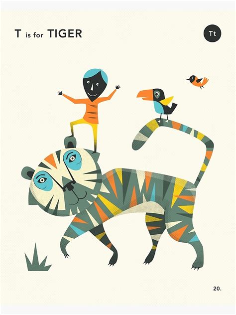 T Is For Tiger Photographic Print By Jazzberryblue Redbubble