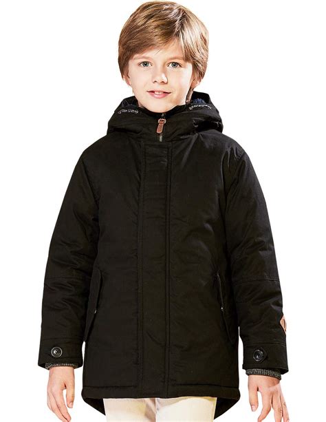 Solocote Heavyweight Winter Coats For Boys Warm Thick Hooded Sherpa