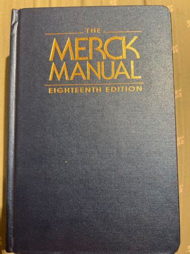 The Merck Manual Of Diagnosis And Therapy 18th Edition 9780911910186
