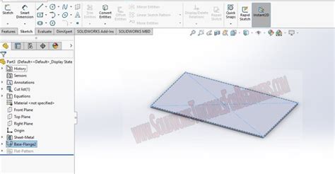 How To Use Solidworks Sheetmetal Hem Feature Tutorial