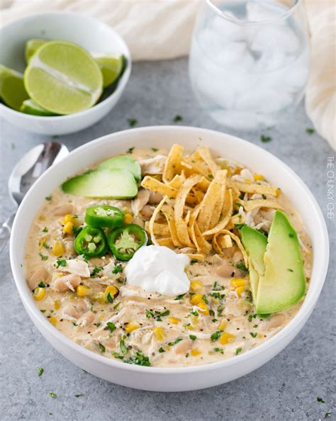 Add the onion and jalapeno and cook until tender, about 5 minutes. Slow Cooker Creamy White Chicken Chili - The Chunky Chef