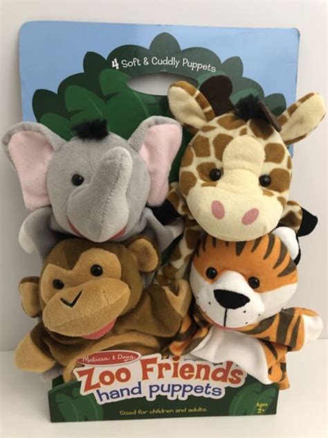 Melissa And Doug 9081 Zoo Friends Hand Puppets For Sale Online Ebay