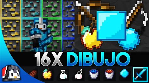Dibujo 16x Mcpe Pvp Texture Pack Fps Friendly Youtube