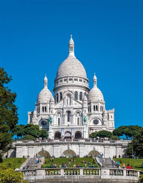 Basilica Del Cuore Sacro Basilique Du Sacre Coeur Parigi Fotografia