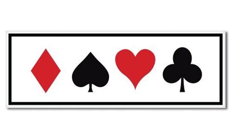 Card Suits Heart Spade Diamond Club Car Vinyl Sticker Select Size Ebay