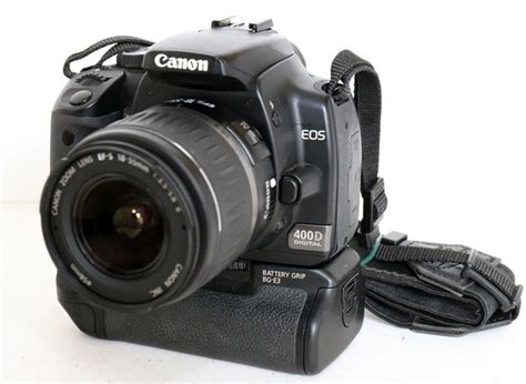 Canon EOS 400d met BG-E3 batterij grip en Canon EF-s - Catawiki