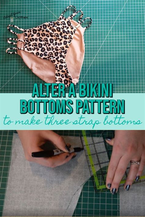 How To Hack A Regular Bikini Bottoms Pattern To Make Strappy Bikini