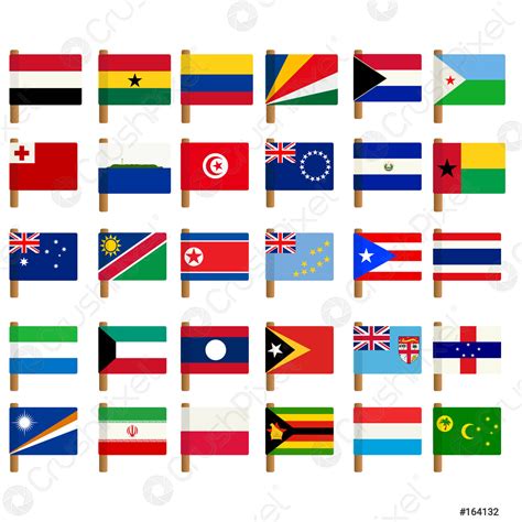 World Flag Icons Set 4 Stock Vector 164132 Crushpixel