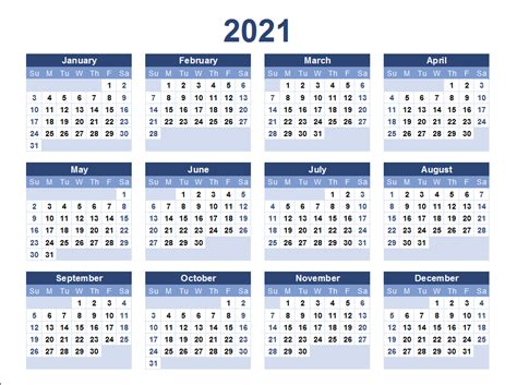 2021 calendar styles and templates 2021 calendars in eight styles that can be used to organize most any schedule. 2021 Calendar | Free Printable 2021 Calendar - Pata Sauti