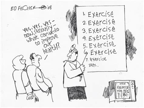 Funny Exercise Cartoons Physical Living