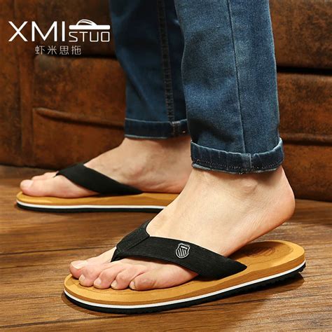 new fashion summer style beach slipper slip resistant man slipper flip flops shoes male slippers