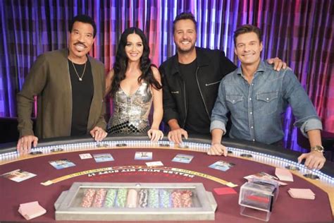 Lionel Richie Katy Perry Luke Bryan And Ryan Seacrest Reunite For American Idol Tapings