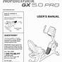 Nordictrack Gx 5.0 Pro Manual