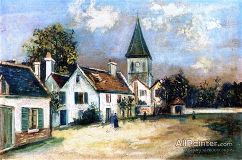Maurice Utrillo Village Church Oil Painting Reproductions For Sale