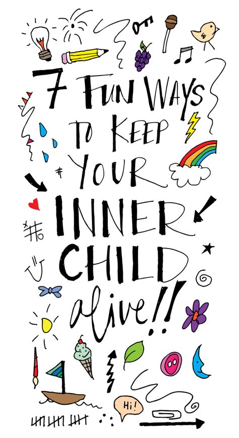 As children, a lot of us believed that we needed to accomplish goals—get good grades, make the team, fill our older siblings' footsteps—to be lovable. Week 42: Why It's Important to Channel Your Inner Child ...