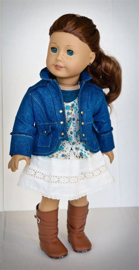 Boomerit Jacket Skirt Top Tee Fits American Girl Doll Clothes