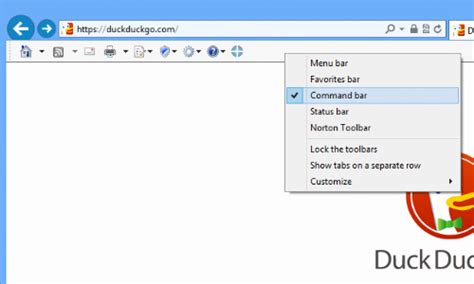 Showing The Toolbar Icon In Internet Explorer