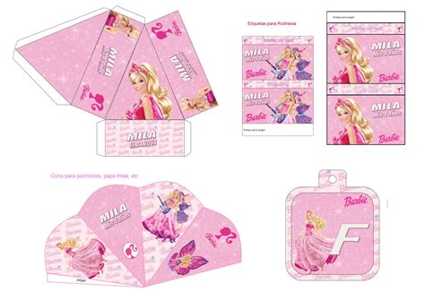 Kit Imprimible Barbie Boni Fiesta Vlr Eng Br