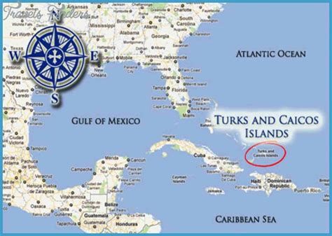 Turks And Caicos Map Travelsfinders Com