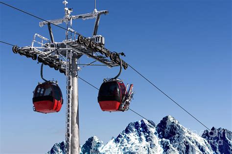 Gondola Ski Lift In The Mountains Photograph By Wdnet Studio Pixels