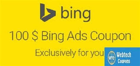 Microsoft Ads 100 Coupon Bing Ads Coupon 100 Off