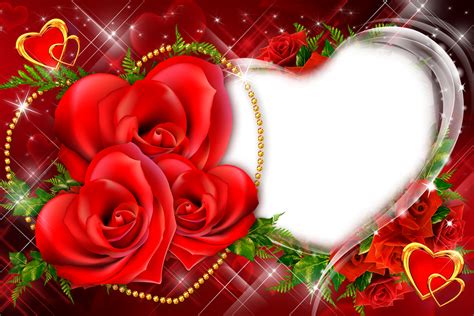 Transparent Red Roses Heart Frame Gallery Yopriceville High Quality