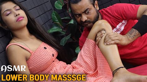 Indian Girl Lower Body Massage Fingers Knee And Toe Cracking Leg And Foot Massage Asmr Youtube