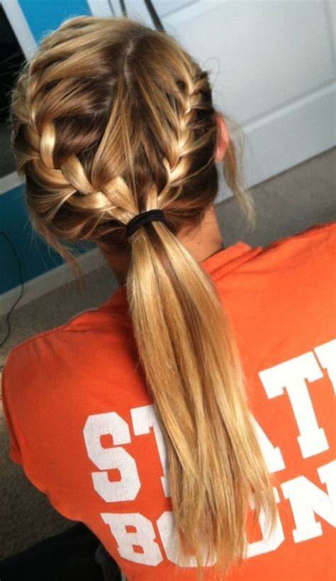 15 Adorable French Braid Ponytails For Long Hair School Diy