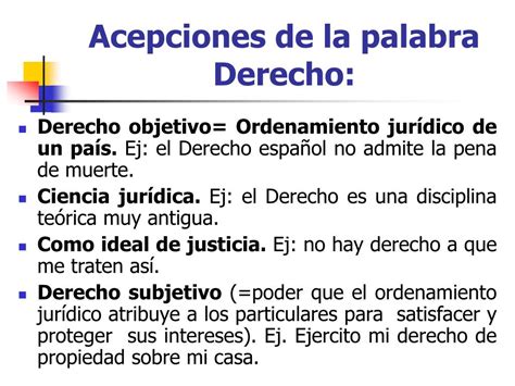 Etimologia De La Palabra Derecho Y Sus Diversas Acepciones Gufa