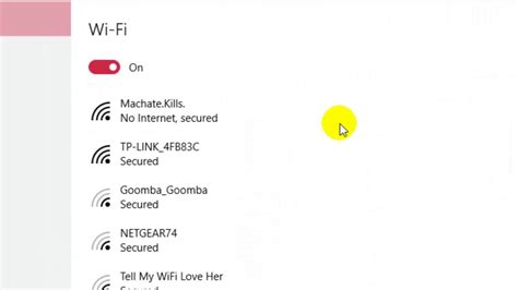 How To View Available Wifi Networks In Windows 10 Youtube