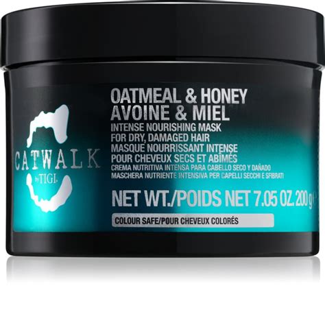 TIGI Catwalk Oatmeal Honey máscara intensiva nutritiva para cabelo