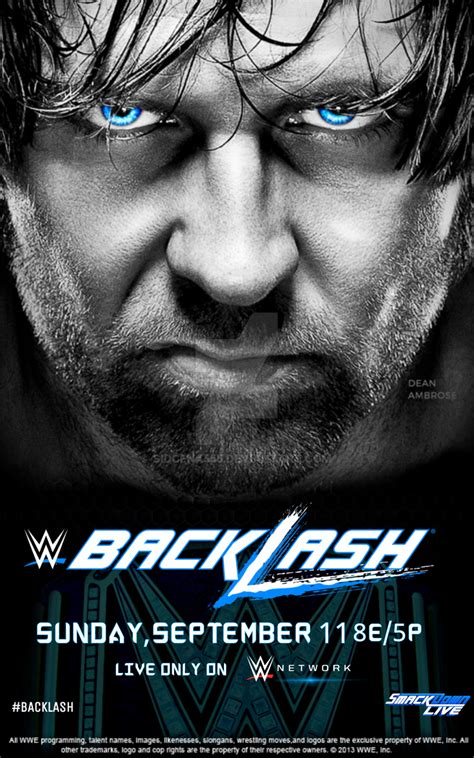 Wwe Backlash Poster 2016 By Sidcena555 On Deviantart