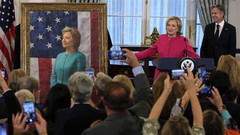 hillary clinton s new state department portrait inspires mockery on social media ‘you should be