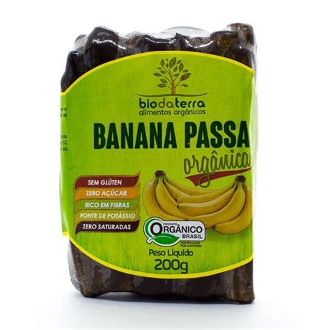 Banana Passa Orgânica 200g Biodaterra